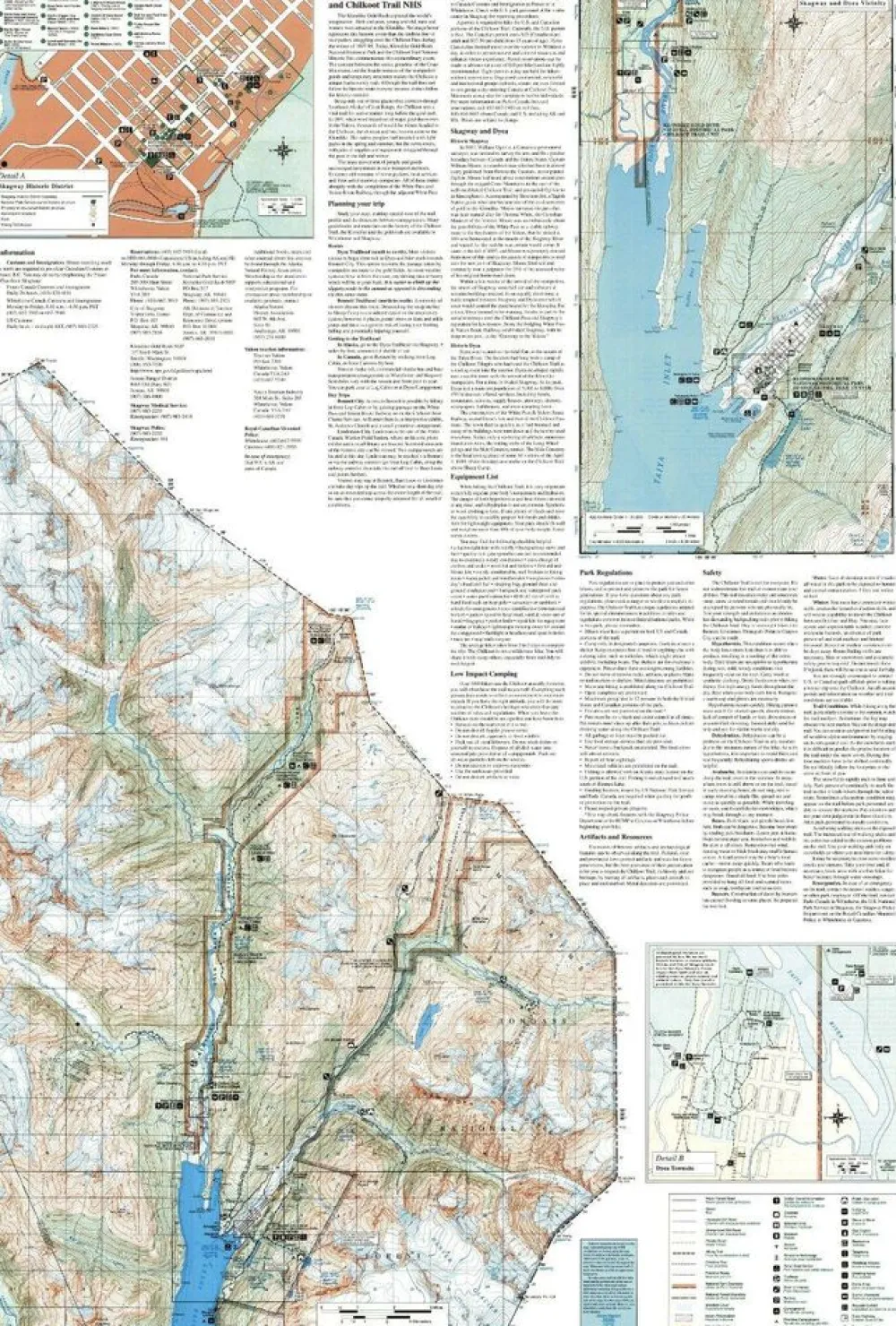 National Geographic Verenigde Staten|Wandelkaart 254 Chilkoot Trail Klondike