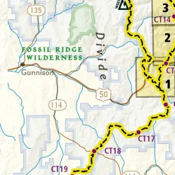 National Geographic Verenigde Staten|Wandelkaart Colorado Trail Noord - Monarch to Denver