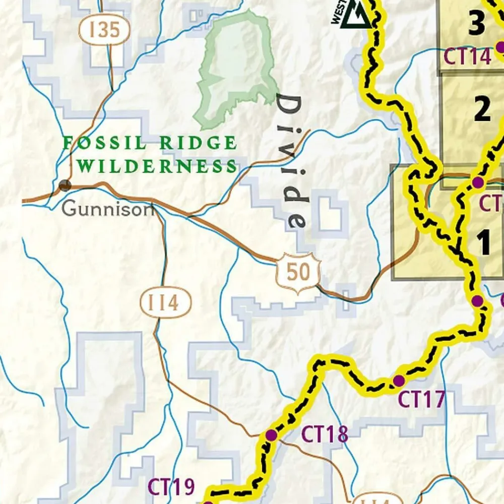 National Geographic Verenigde Staten|Wandelkaart Colorado Trail Noord - Monarch to Denver