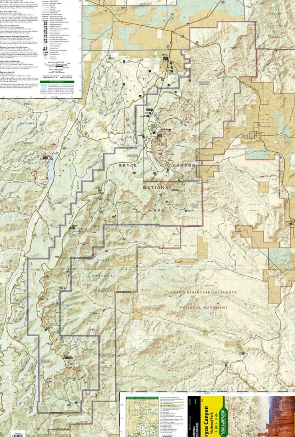 National Geographic Verenigde Staten|Wandelkaart 219 Bryce Canyon National Park