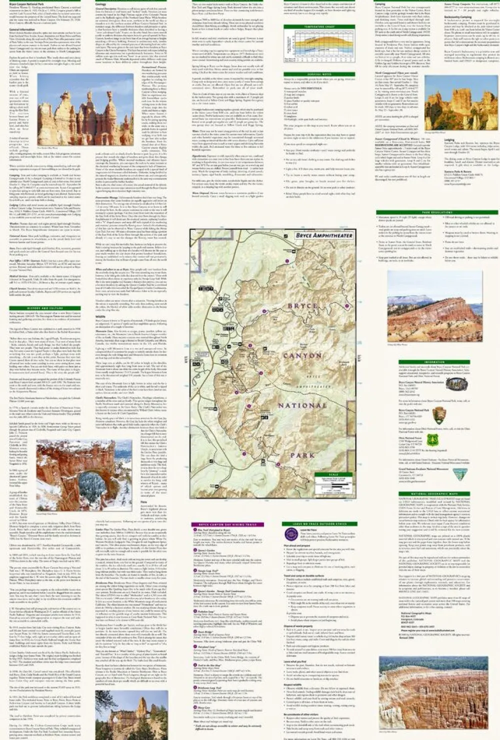 National Geographic Verenigde Staten|Wandelkaart 219 Bryce Canyon National Park