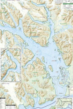 National Geographic Verenigde Staten|Wandelkaart 255 Glacier Bay NP