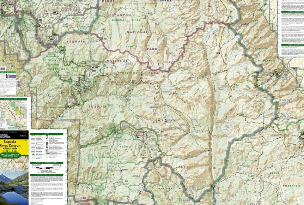 National Geographic Verenigde Staten|Wandelkaar 205 Sequoia - Kings Canyon NP