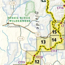 National Geographic Verenigde Staten|Wandelkaart Colorado Trail Zuid