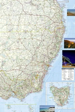 National Geographic Australië|Wegenkaart Australië Oost