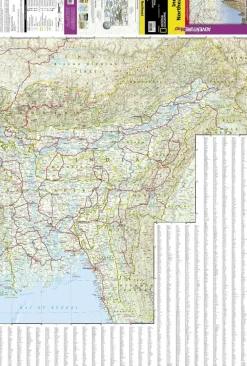 National Geographic Zuid-Azië|Wegenkaart India Noordoost