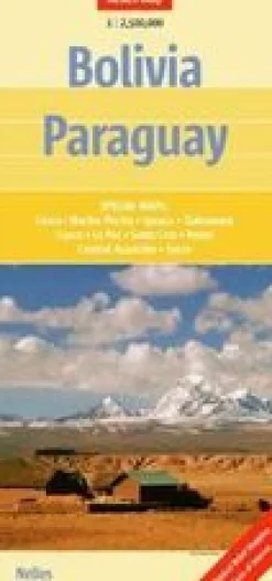 Nelles Zuid-Amerika|Landkaart Bolivia Paraguay 1:2.500.000