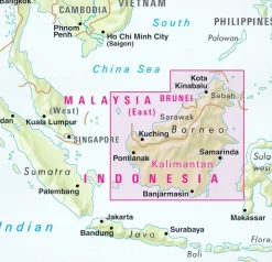 Nelles Zuidoost-Azië|Wegenkaart Maleisië Oost Sarawak