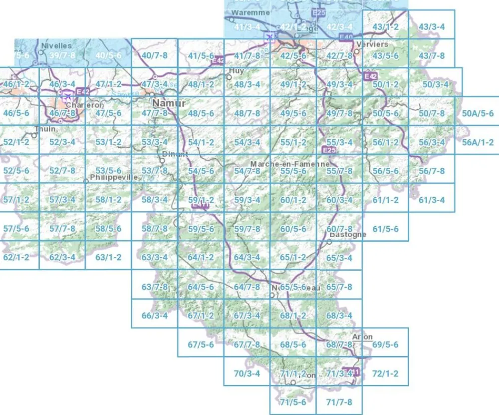 NGIB Benelux|Topografische kaart 50/5-6 Malmedy