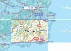 NGIB Benelux|Topografische kaart 71/3-4 Aubange
