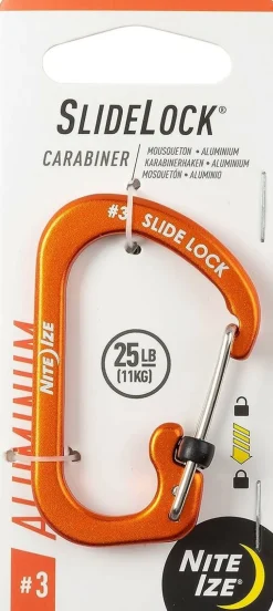 Nite Ize Bevestiging|Bevestiging|Carabiner #3 sidelock aluminium orange