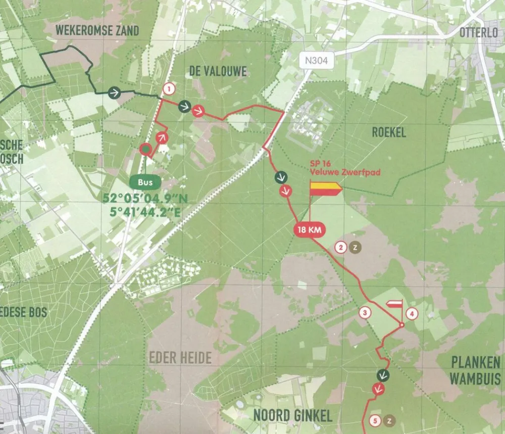 Nivon Benelux|Wandelgids/kaart 02 Bosbeek trektocht tweedaagse