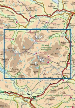 Nordeca Turkart Scandinavië & Ijsland|Wandelkaart 2829 Dovrefjell - Snohetta
