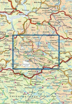 Nordeca Scandinavië & Ijsland|Wandelkaart 3001 Hallingskarvet Nationaal Park