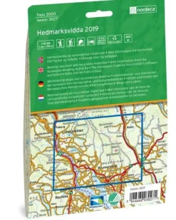 Nordeca Scandinavië & Ijsland|Wandelkaart 3027 Hedmarksvidda