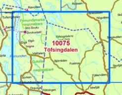 Nordeca Scandinavië & Ijsland|Wandelkaart 10075 Töfsingdalen