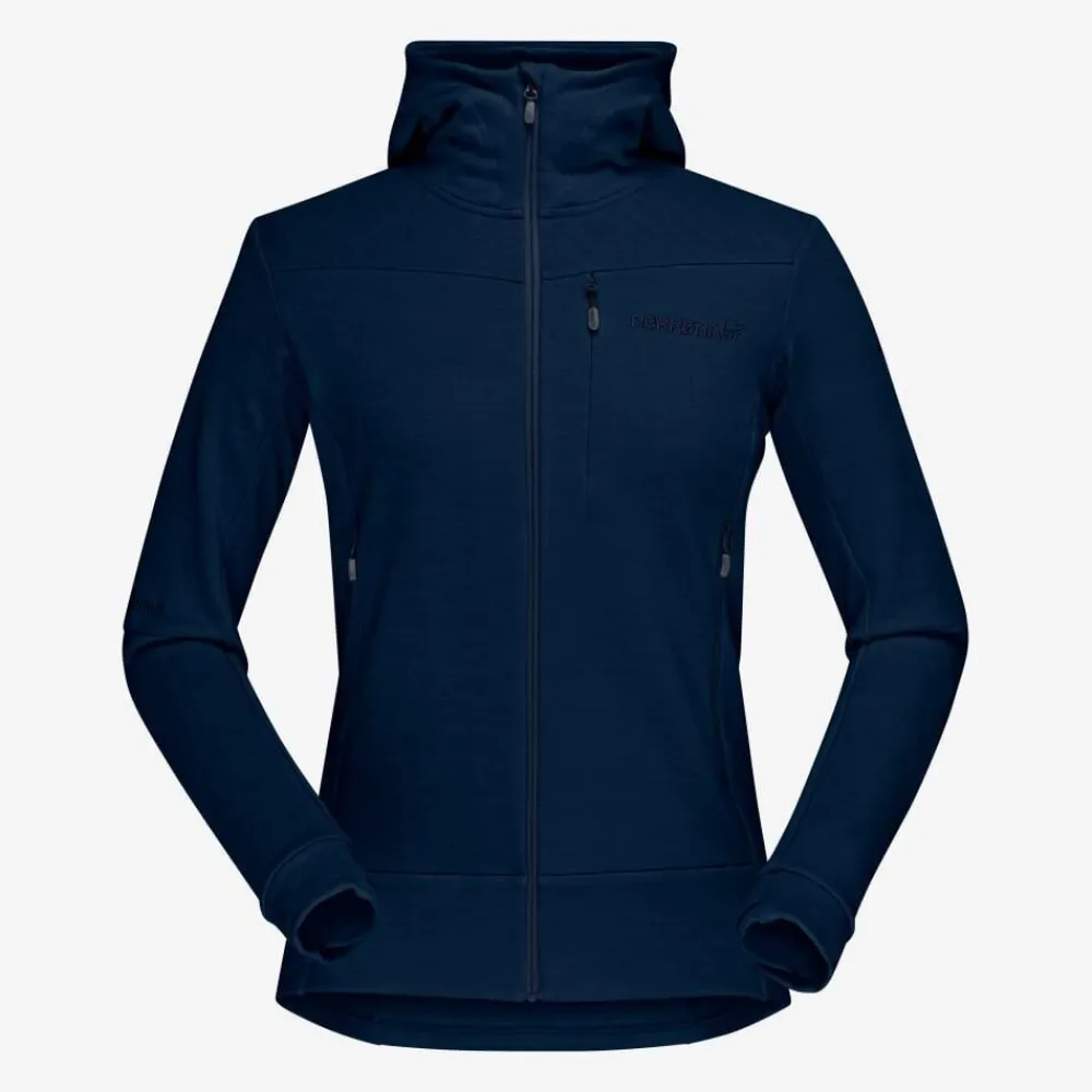 DAMES Norrona Vesten|Falketind warmwool2 stretch zip hood W