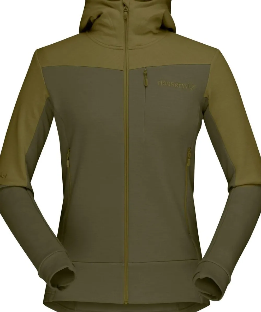 DAMES Norrona Vesten|Falketind warmwool2 stretch zip hood W