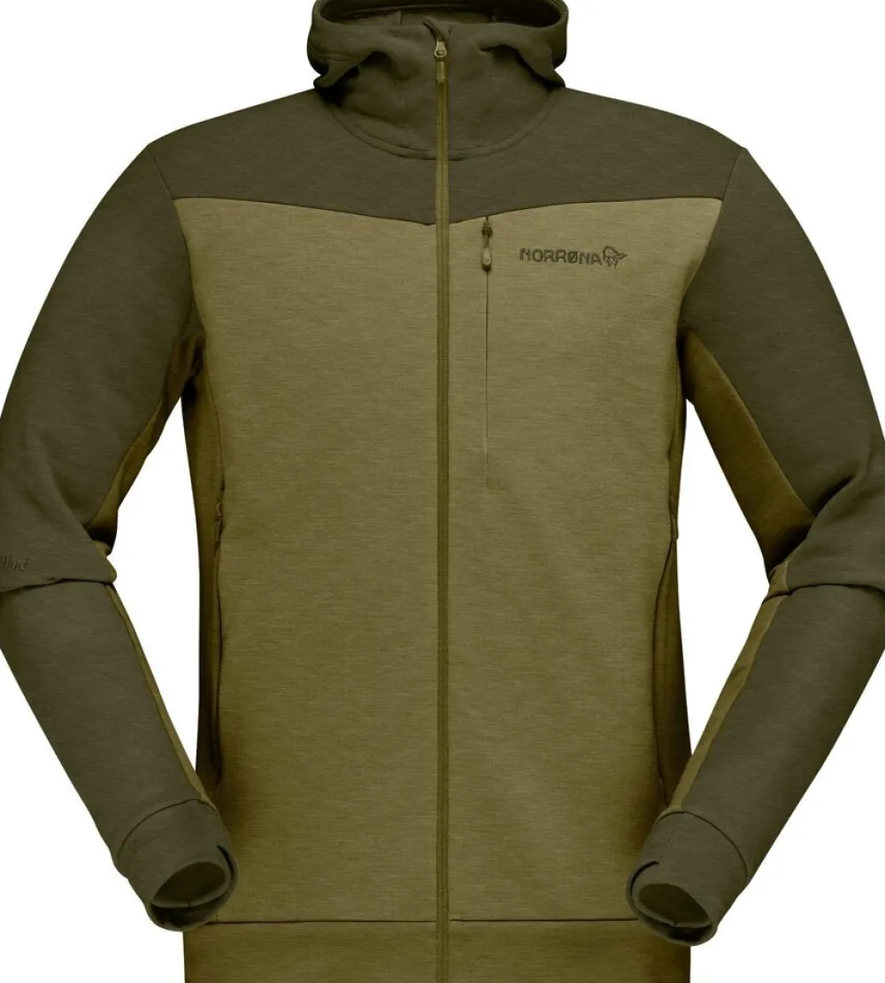 Heren Norrona Vesten|Falketind warmwool2 stretch zip hood M