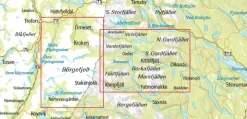 Norstedts Zweden Scandinavië & Ijsland|Outdoormap 07 Börgefjell - Kittelfjäll