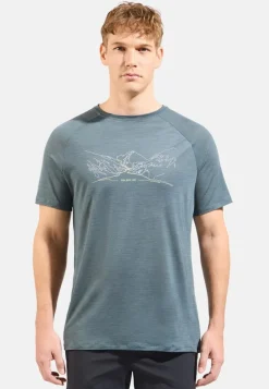 Heren Odlo Shirts Heren|Ascent PW130 t-shirt crew s/s 554182