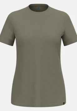 DAMES Odlo Shirts Dames|Merino Tencel Plain Tee T-Shirt Crew Neck wmns
