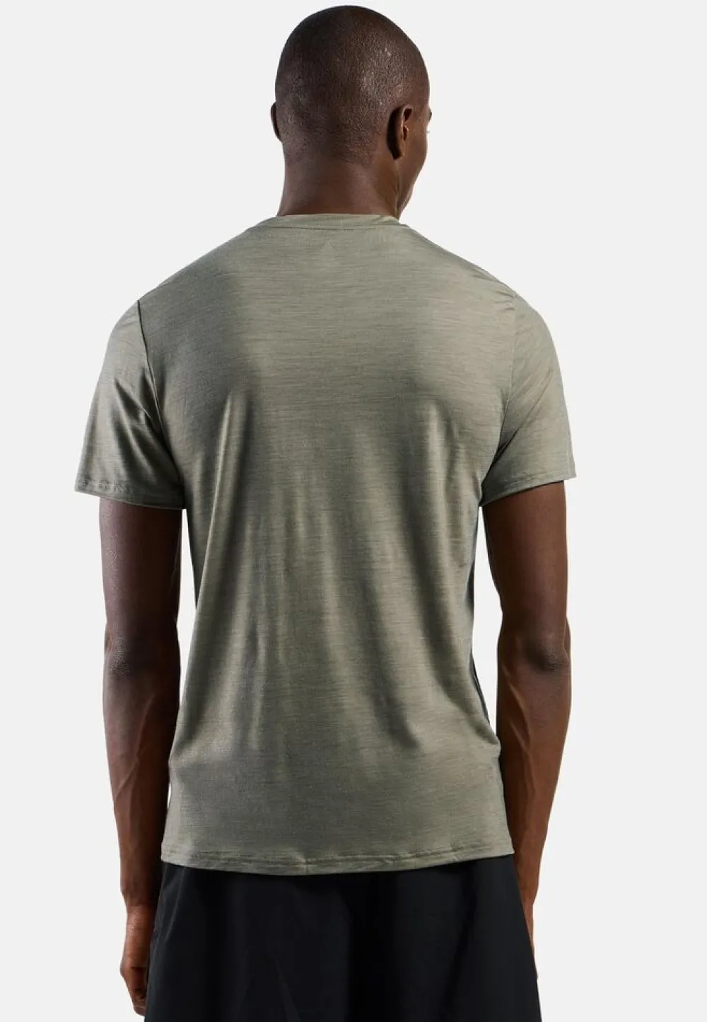 Heren Odlo Shirts Heren|Merino Tencel Plain Tee T-Shirt Crew Neck men