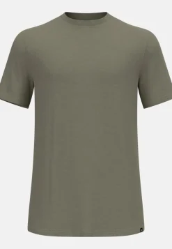 Heren Odlo Shirts Heren|Merino Tencel Plain Tee T-Shirt Crew Neck men