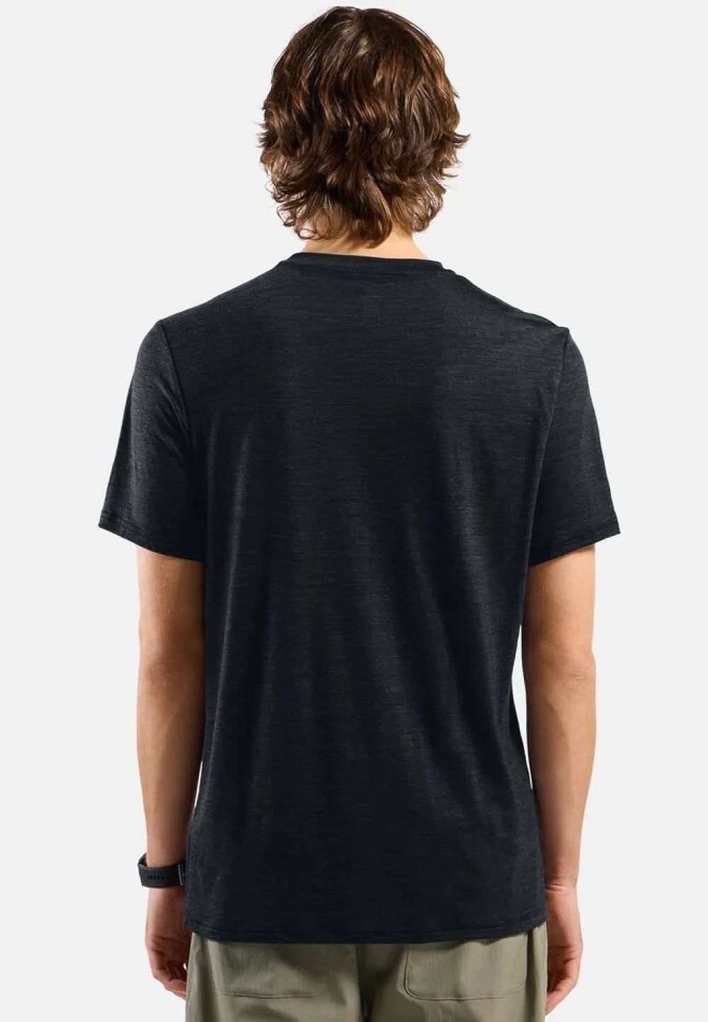 Heren Odlo Shirts Heren|Merino Tencel Plain Tee T-Shirt Crew Neck men