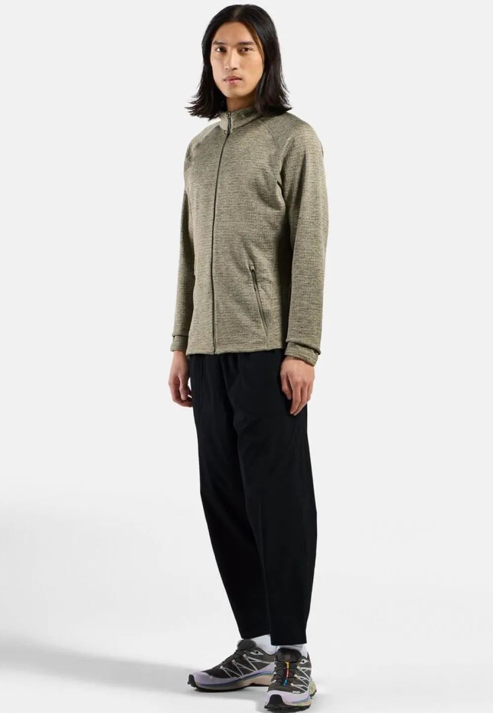 Heren Odlo Vesten|Mid layer full zip tencia 542562