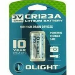 Olight Zaklampen|Batterijen|Lithium Batterij CR123A 3V 1600mAh