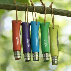 Opinel Messen|N°07 RVS leren koord zakmes