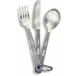 Optimus Campingservies|Titanium 3-Piece Cutlery Set Bestekset