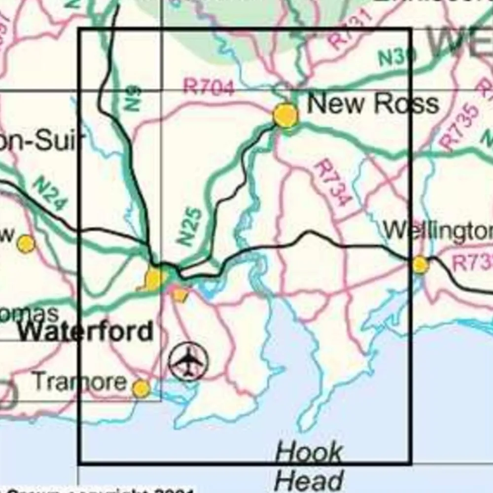 Ordnance Survey Ierland Groot-Brittanië & Ierland|Topografische kaart D76 Carlow Kilkenny Wexford