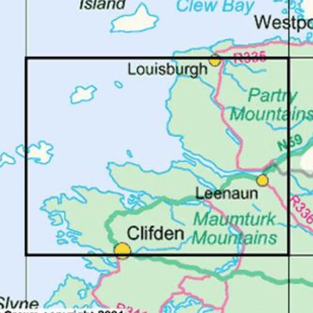 Ordnance Survey Ierland Groot-Brittanië & Ierland|Wandelkaart 37 Mayo Galway