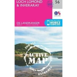 Ordnance Survey Groot-Brittanië & Ierland|Loch Lomond & Inverary