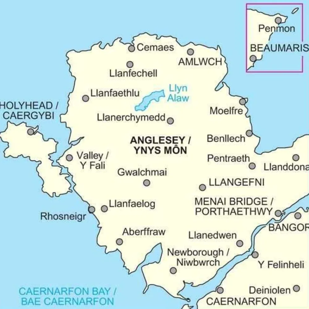 Ordnance Survey Groot-Brittanië & Ierland|Wandelkaart 114 Anglesey