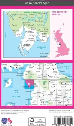 Ordnance Survey Groot-Brittanië & Ierland|Wandelkaart 096 Barrow-in-Furness & South Lakeland