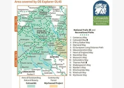 Ordnance Survey Groot-Brittanië & Ierland|Wandelkaart OL45 Explorer The Cotswolds