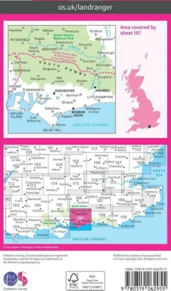 Ordnance Survey Groot-Brittanië & Ierland|Wandelkaart 197 Chichester - The South Downs