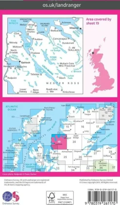 Ordnance Survey Groot-Brittanië & Ierland|Wandelkaart 019 Gairloch & Ullapool