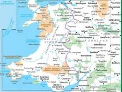Ordnance Survey Groot-Brittanië & Ierland|Wegenkaart 6 Wales - Midlands West