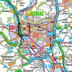 Ordnance Survey Groot-Brittanië & Ierland|Wegenkaart fietskaart Tour 05 Devon Somerset West