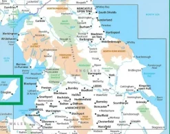 Ordnance Survey Groot-Brittanië & Ierland|Wegenkaart 4 Engeland Noord