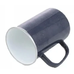 origin outdoors Campingservies|Enamel cup 550 ml grey long