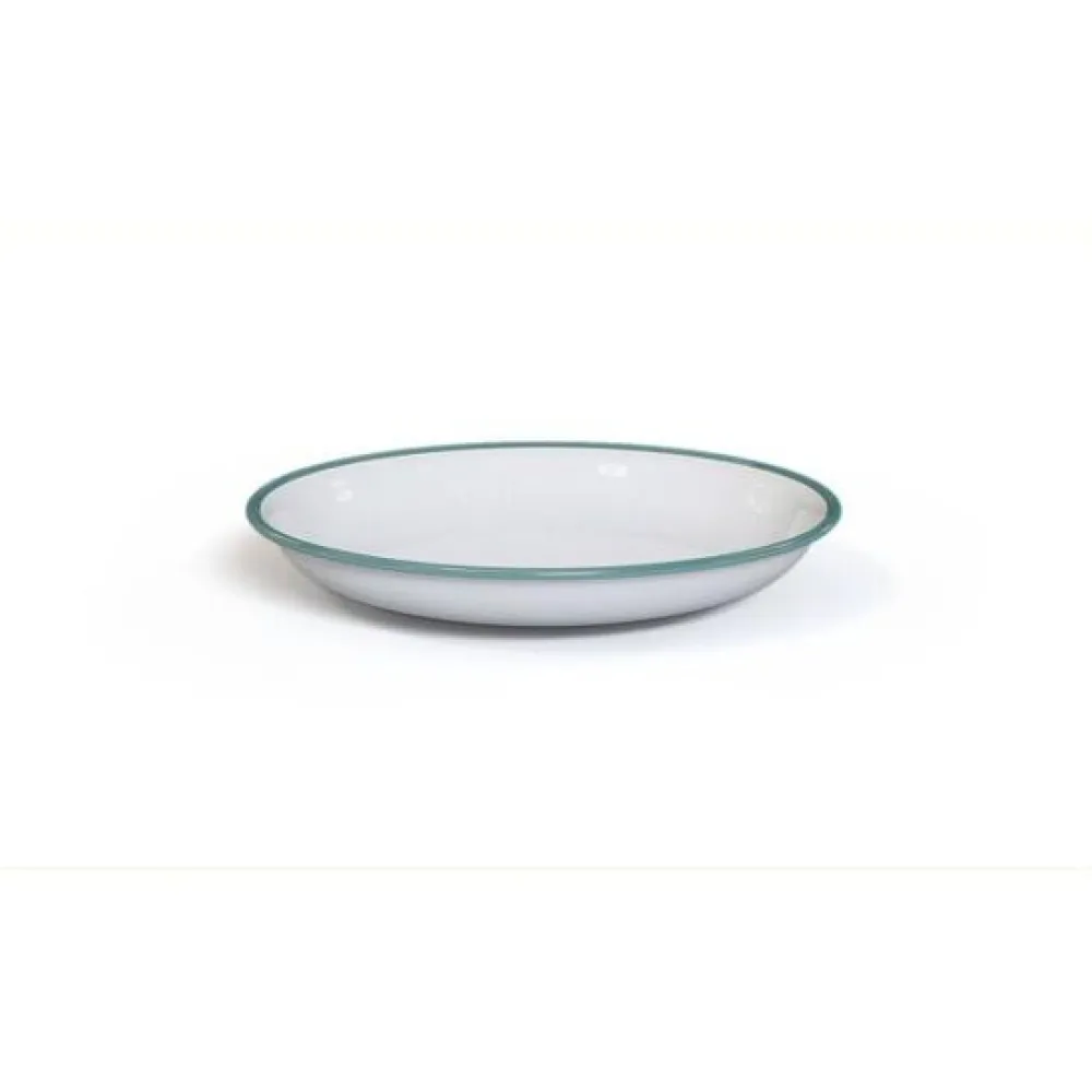 origin outdoors Campingservies|Enamel plate 20 cm ocean deep