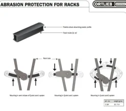 Ortlieb Fietstassen|Fietstassen|E184 Abrasion Protection 4 stuks krasbescherming