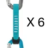 Petzl Karabiners|Djinn Axess Quickdraw 6x turquoise 12cm