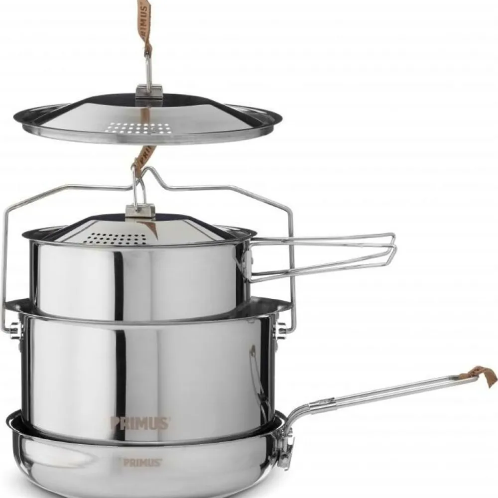 Primus Pannen & Ketels|SS Campfire Cookset Large RVS pannenset