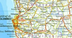 Reise know how Zuid-Azië|Wegenkaart Sri Lanka